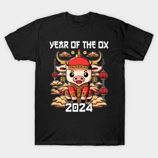 Chinese Zodiac New Year of the Ox 2024. Chinese new year | New year gift | Zodiac ox T-Shirt